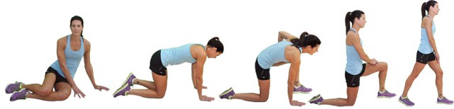 Sit to stand exercise demonstration